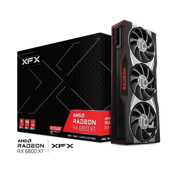 XFX SPEEDSTER MERC 319 Radeon RX 6800 XT BLACK Gaming 16GB GDDR6 Graphics Card