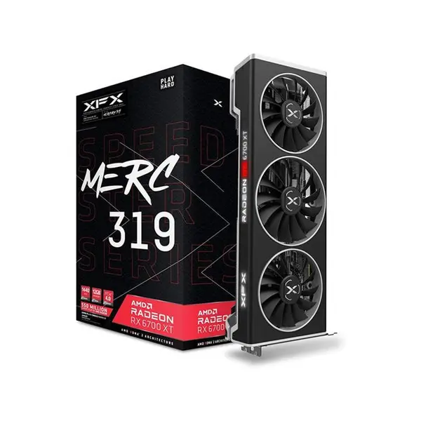کارت گرافیک ایکس اف ایکس مدل XFX Speedster MERC 319 AMD Radeon RX 6700 XT VGA RADEON XFX RX6700XT MERC 12G - 3