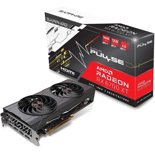 کارت گرافیک سافایر 12 گیگابایت RX 6700 XT Sapphire Pulse AMD Radeon RX 6700 XT 12GB GDDR6