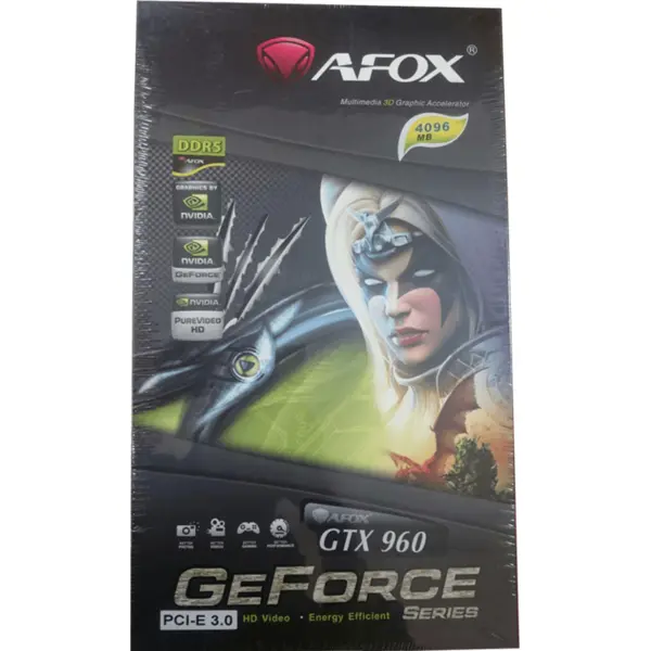 کارت گرافیک 4 گیگابایت Afox مدل GTX960 AFOX GTX960 4GB DDR5 128BIT GRAPHICS CARD
