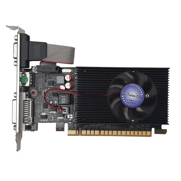 کارت گرافیک توربو چیپ مدل جی تی 610 با حافظه 2 گیگابایت Turbo Chip GT610-2GD3 64bit Graphics Card