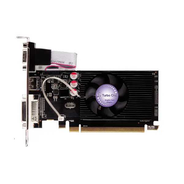 کارت گرافیک توربو چیپ مدل جی تی 610 با حافظه 2 گیگابایت Turbo Chip GT610-2GD3 64bit Graphics Card