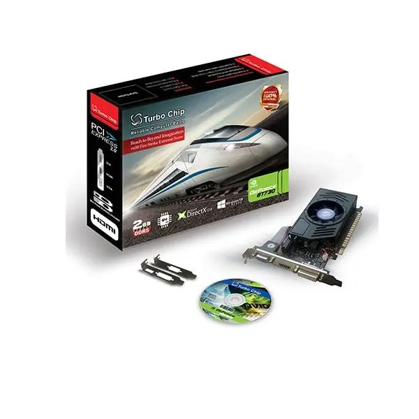 کارت گرافیک توربو چیپ مدل 6450 با حافظه 2 گیگابایت Turbo Chip HD6450 2G 64bit DDR3 Graphics Card
