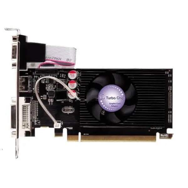 کارت گرافیک توربو چیپ مدل 6450 با حافظه 2 گیگابایت Turbo Chip HD6450 2G 64bit DDR3 Graphics Card
