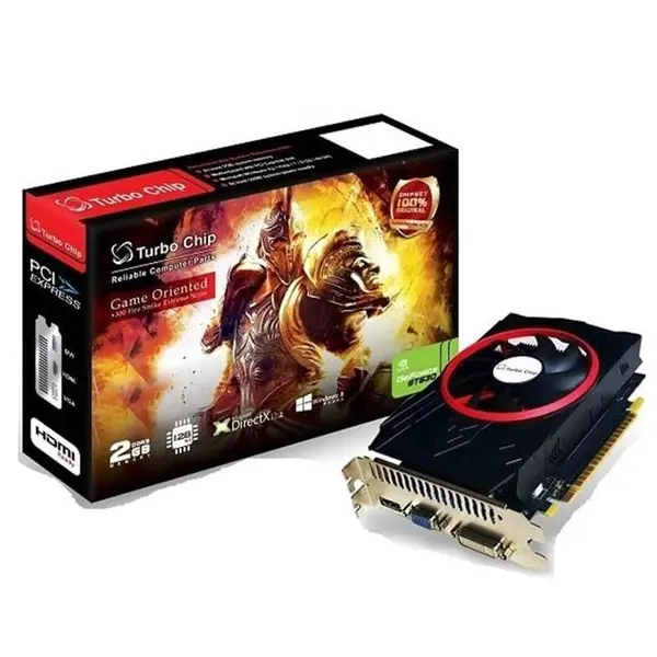 کارت گرافیک توربو چیپ مدل جی تی 730 با حافظه 2 گیگابایت Turbo Chip GT 730 2G D3 128bit Graphics Card