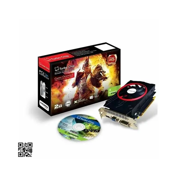 کارت گرافیک توربو چیپ مدل جی تی 730 با حافظه 2 گیگابایت Turbo Chip GT 730 2G D3 128bit Graphics Card