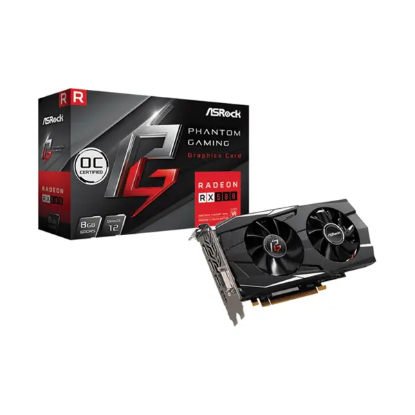 کارت گرافیک ازراک مدل ASRock PG D RADEON RX580 8G OC/H