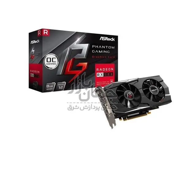 کارت گرافیک Asrock مدل Phantom Gaming D Radeon RX580 8G OC ASRock Phantom Gaming D Radeon RX580 8G OC Graphics Card