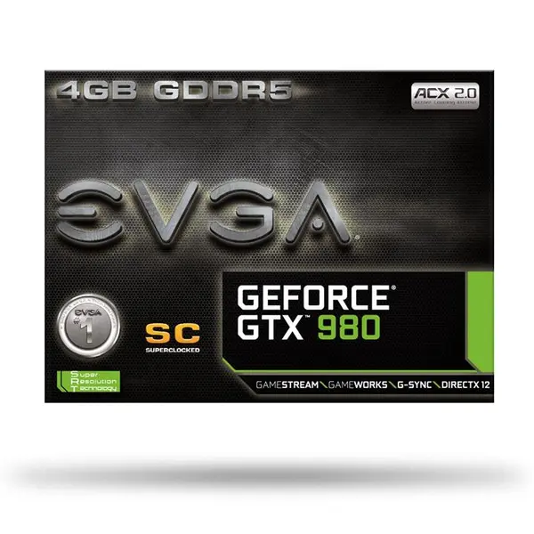 EVGA GTX 980 Superclocked ACX 2.0 4GB GDDR5