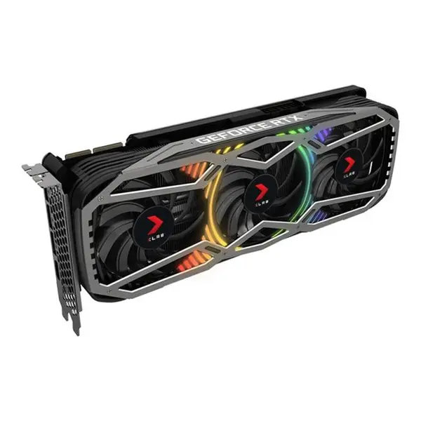 کارت گرافیک پی ان وای مدل GeForce RTX 3090 24GB XLR8 Gaming REVEL EPIC-X RGB Triple Fan Edition حافظه 24 گیگابایت PNY GeForce RTX 3090 24GB XLR8 Gaming REVEL EPIC-X RGB Triple Fan Edition