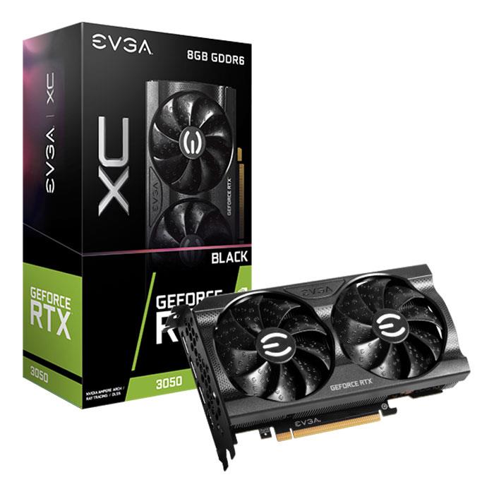 EVGA GeForce RTX 3050 XC BLACK GAMING 8GB Graphics Card