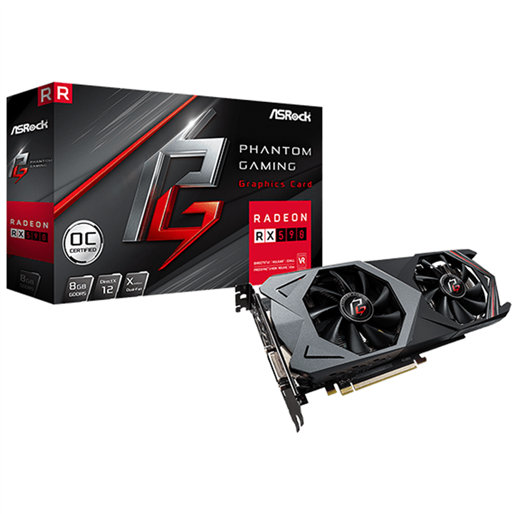 کارت گرافیک گیمینگ ازراک Phantom Gaming X Radeon RX590 ظرفیت 8 گیگابایت