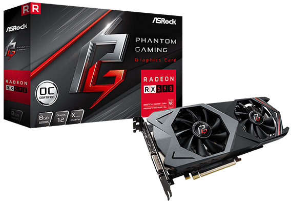 Phantom Gaming X Radeon RX590 8G OC Graphics Card