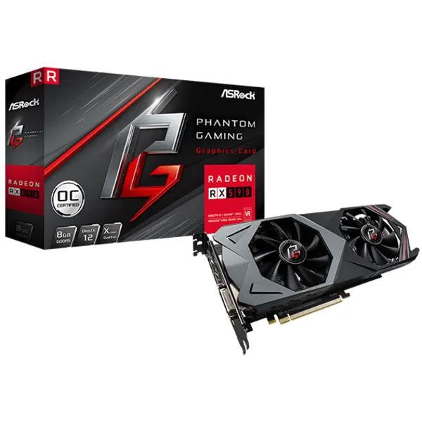 کارت گرافیک ازراک مدل Phantom Gaming X Radeon RX590 8G Phantom Gaming X Radeon RX590 8G OC Graphics Card