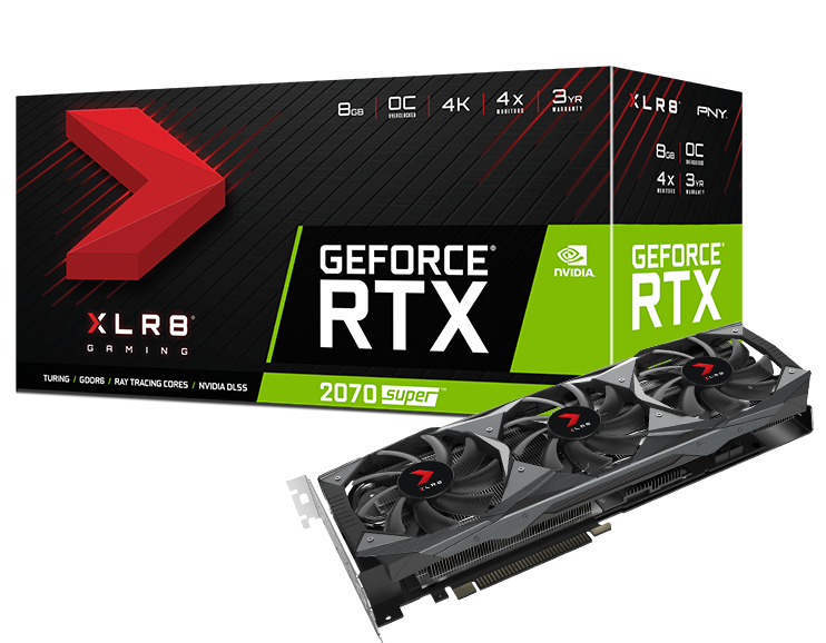 PNY GeForce® RTX 2070 Super™ 8GB XLR8 Gaming Overclocked Edition