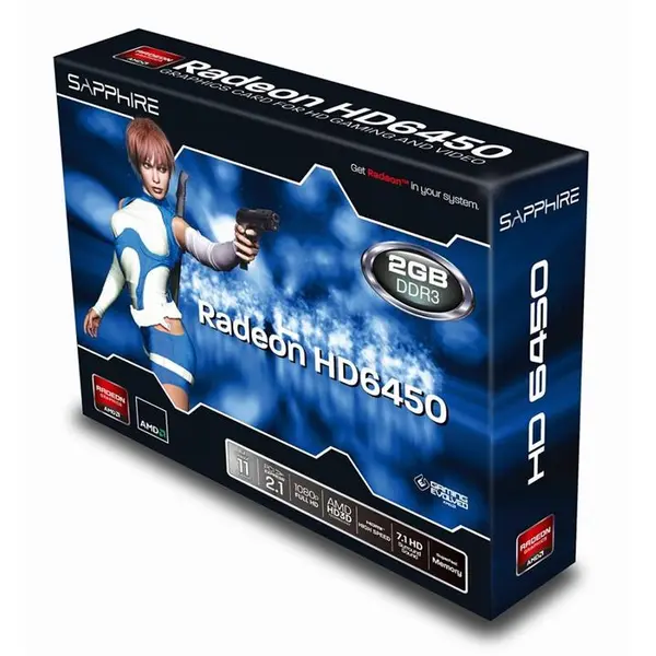 کارت گرافیک سافایر مدل Radeon HD 6450 Sapphire Radeon HD 6450 2GB D3 VGA