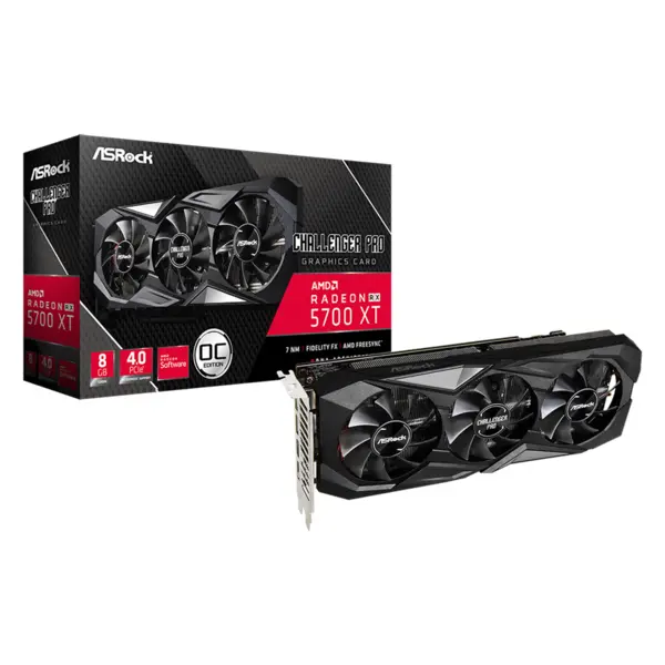 کارت گرافیک ازراک مدل Radeon RX 5700 XT Phantom Gaming D 8G OC ASRock Phantom Gaming D Radeon RX 5700 XT