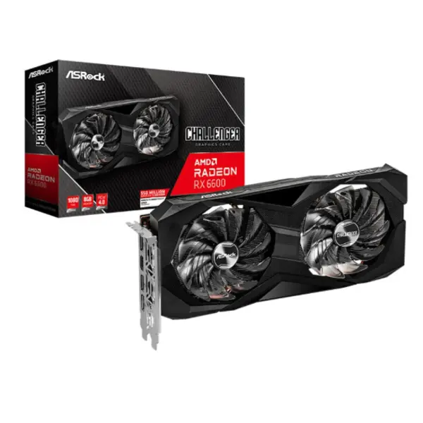 کارت گرافیک ازراک RX 6600 Challenger Pro 8GB OC(دست دوم)