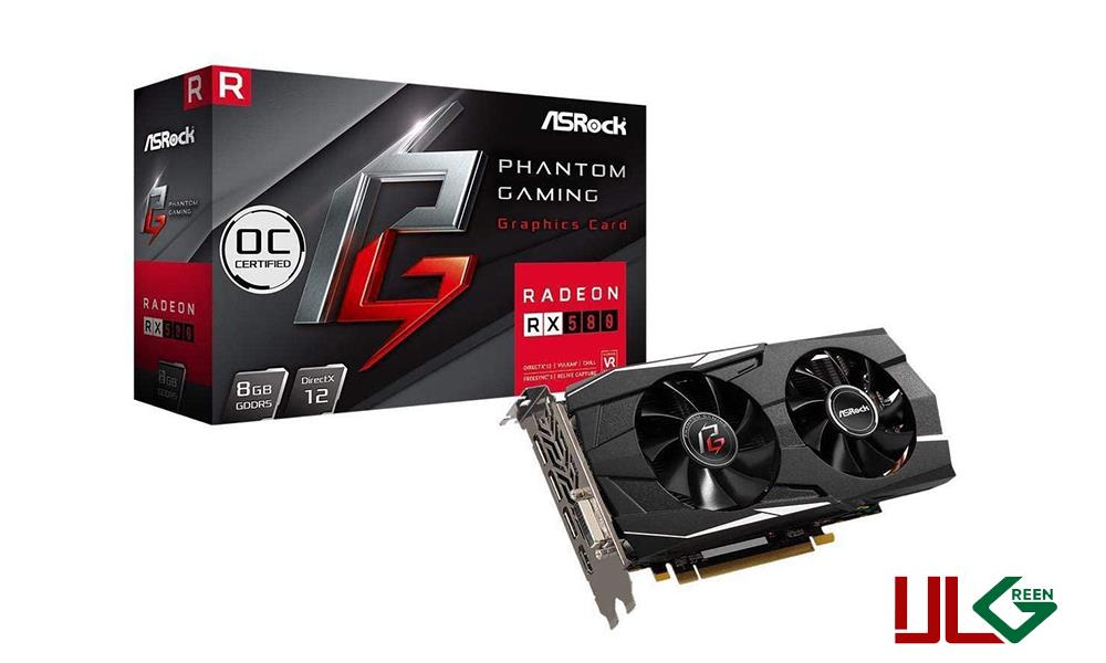 VGA Asrock AMD Radeon RX580 8GB GDDR5 کارت گرافیک آر ایکس۵۸۰ ۸گیگابایت