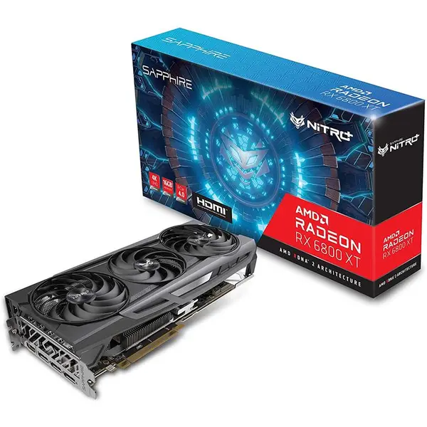 VGA Sapphire Nitro+ AMD Radeon RX6800XT 16GB GDDR6 کارت گرافیک سافایر نیترو آر ایکس ۶۸۰۰ ایکس تی Sapphire NITRO Radeon RX 6800 XT 16GB GDDR6 Gaming Graphics Card