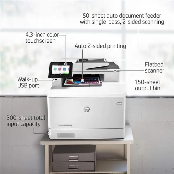 پرینتر لیزری رنگی اچ پی مدل Color LaserJet Pro MFP M۴۷۹fdn HP Color LaserJet Pro MFP M479fdn Laser Printer - 2
