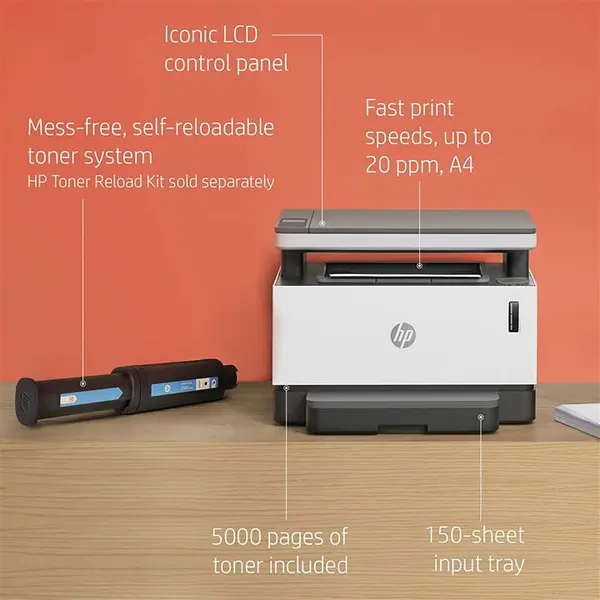 پرینتر لیزری سه کاره اچ پی HP Neverstop Laser MFP 1200a - 3