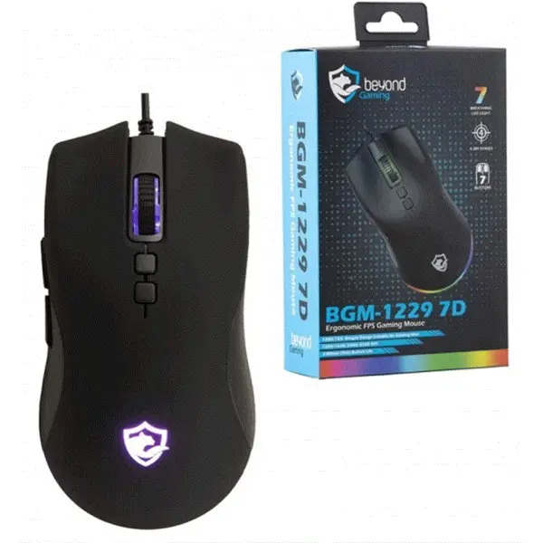 ماوس گیمینگ باسیم بیاند مدل BM-1229 7D Beyond BGM1229 7D Wired Optical Mouse