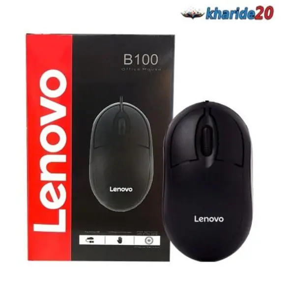ماوس سیم دار Lenovo مدل B100 Logitech B100 Mouse