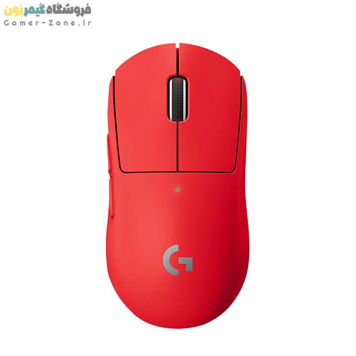 موس گیمینگ بی سیم لاجیتک جی پرو ایکس سوپرلایت   Logitech G Pro X Superlight Red Edition