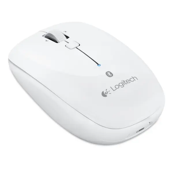 موس لاجیتک مدل m558 Logitech m558 MAC Pearl White Bluetooth - 5