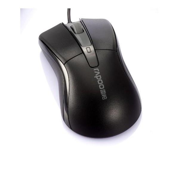 Rapoo USB Wired Mouse Black -N1162