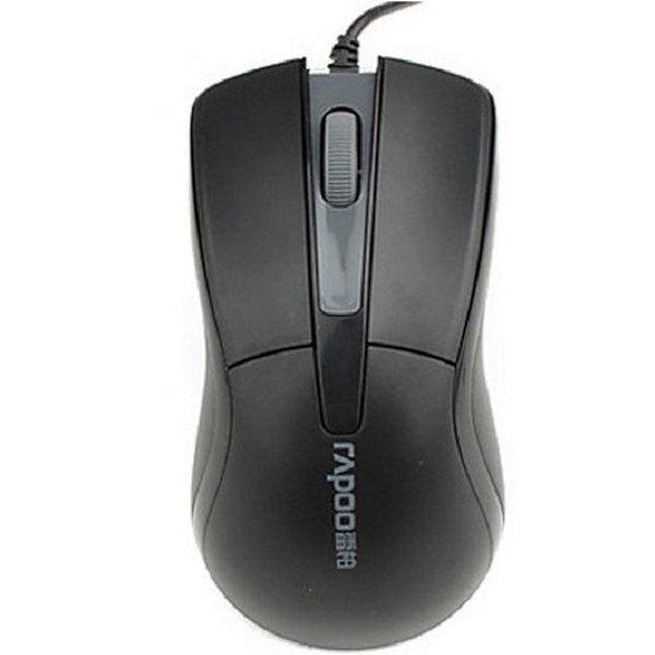 Rapoo USB Wired Mouse Black -N1162