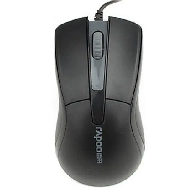 ماوس اپتیکال باسیم رپو مدل N1162 Rapoo USB Wired Mouse Black -N1162