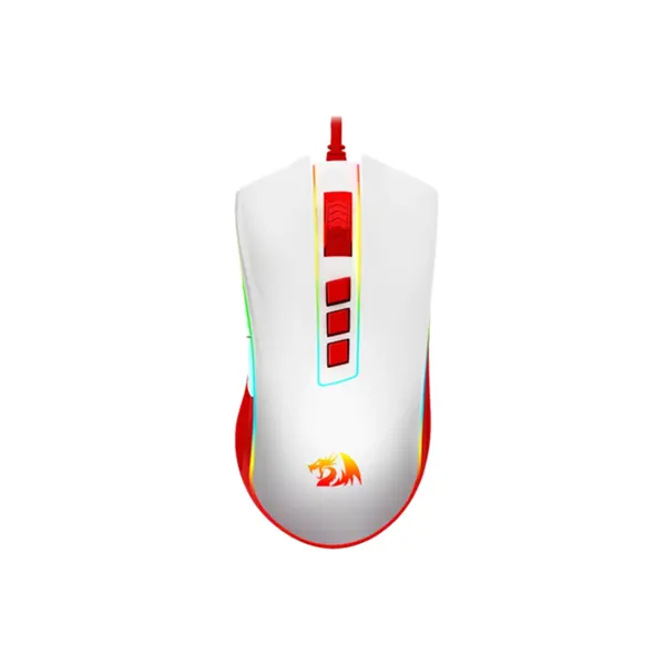 موس گیمینگ ردراگون Redragon COBRA M711C WHITE RED