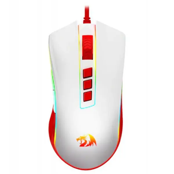 موس گیمینگ ردراگون Redragon COBRA M711C WHITE RED