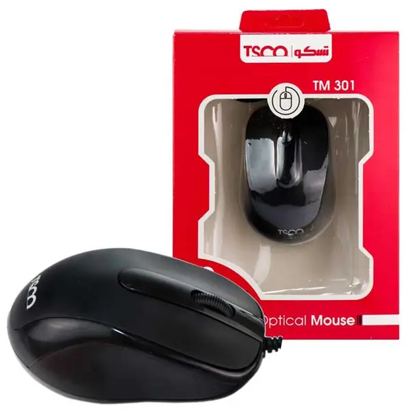 موس سیم دار تسکو مدل TM 301 TSCO TM301 USB MOUSE - 5