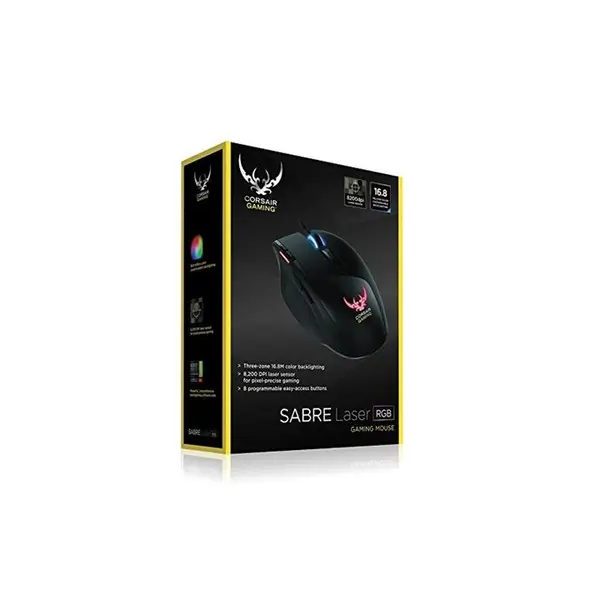ماوس کرسیر مدل سابر گیمینگ Corsair Sabre RGB Laser Gaming Mouse - 3