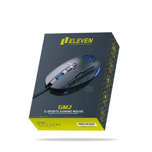 ماوس گیمینگ eleven مدل GM-2 Philips GM2 Wired Mouse Gaming