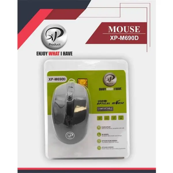 ماوس با سیم ایکس پی پروداکت مدل XP Product XP-M690D - 3