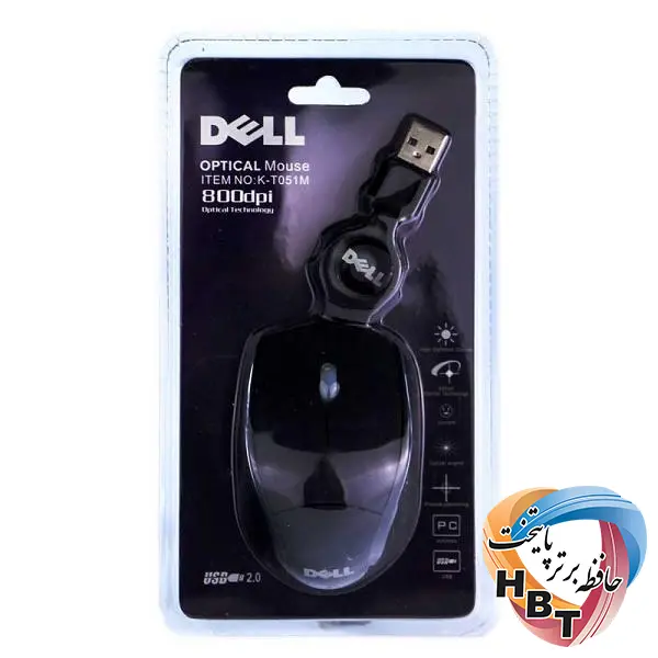 موس سیم جمع مینی DELL K-T051M