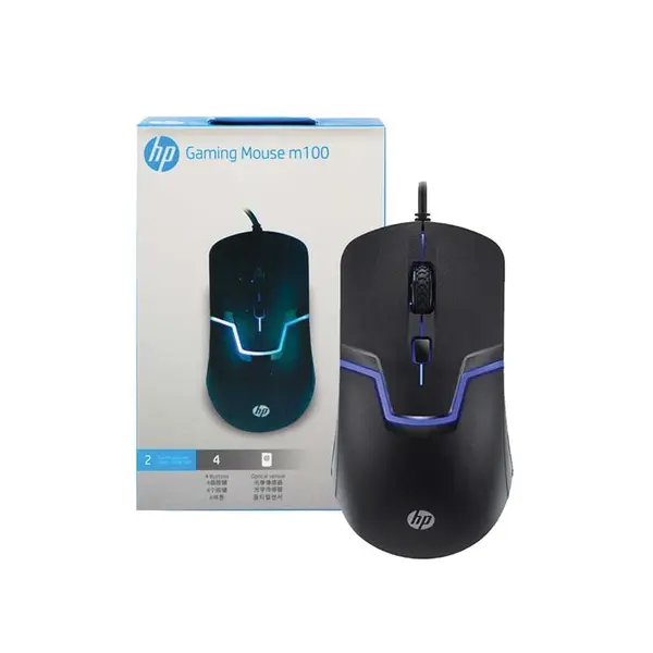موس با سیم گیمینگ HP مدل M100
