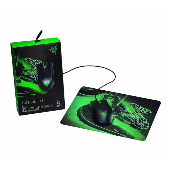باندل موس و پدموس ریزر Razer Mouse Abyssus Lite & Mouse Pad Goliathus Mobile Construct Bundle Razer Abyssus Lite Mouse & Goliathu - 5