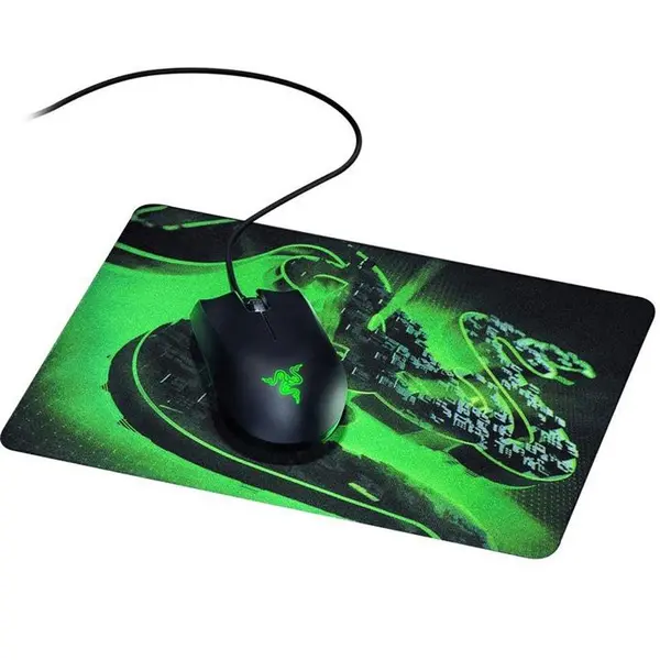 باندل موس و پدموس ریزر Razer Mouse Abyssus Lite & Mouse Pad Goliathus Mobile Construct Bundle Razer Abyssus Lite Mouse & Goliathu - 4