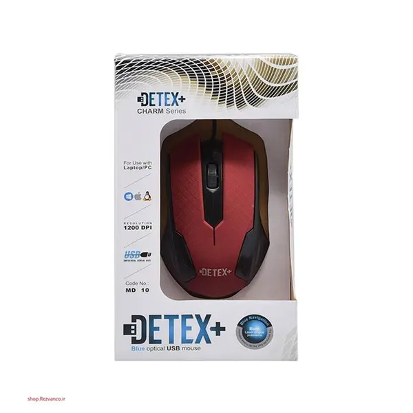 موس سیم دار + Detex مدل MD10