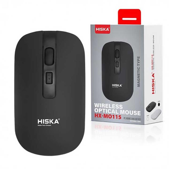 ماوس بی سیم هیسکا مدل HX-MO115 ا Hiska HX-MO115 Wireless Mouse کد 6471
