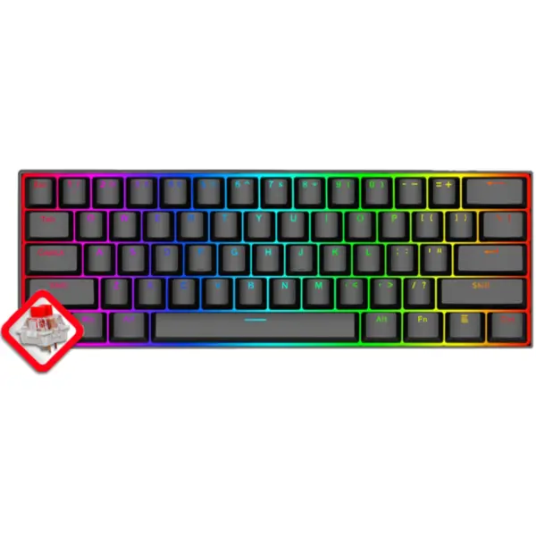 کیبورد بازی مکانیکی ردراگون مدل Dragonborn K630 Redragon DragonBorn K630 With Red M