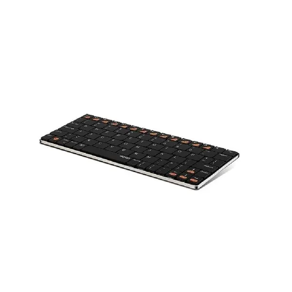 کیبورد بسیار باریک و بلوتوث رپو مدل E6100 Rapoo E6100 Wireless Bluetooth Ultra-Slim Keyboard Black - 2