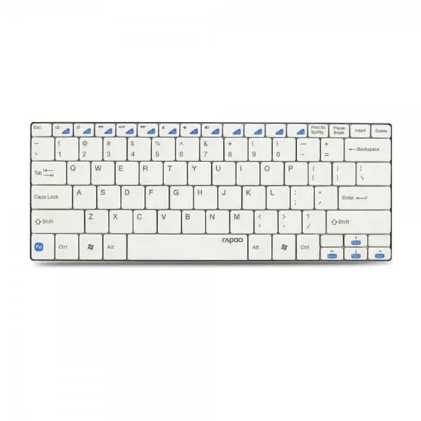 کیبورد بسیار باریک و بلوتوث رپو مدل E6100 Rapoo E6100 Wireless Bluetooth Ultra-Slim Keyboard Black - 3