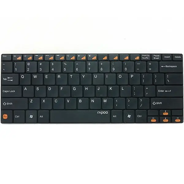 کیبورد بسیار باریک و بلوتوث رپو مدل E6100 Rapoo E6100 Wireless Bluetooth Ultra-Slim Keyboard Black - 5