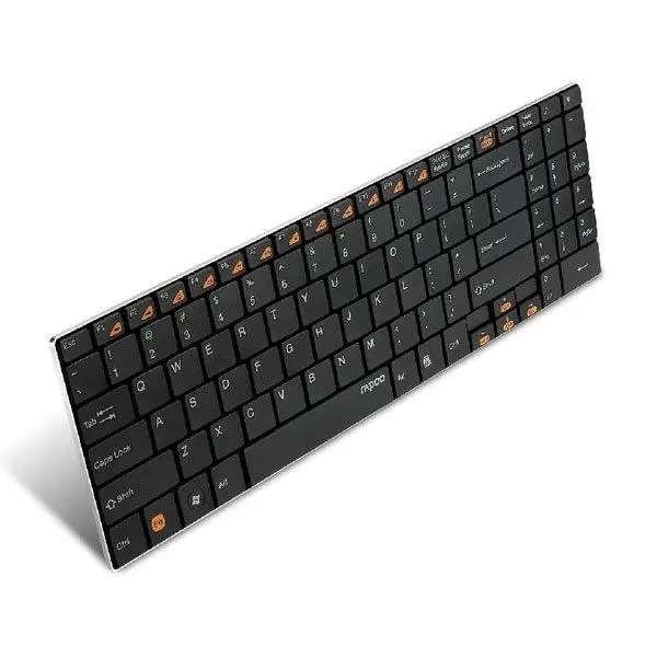 کیبورد بلوتوث و بسیار باریک رپو مدل E6500 Rapoo Bluetooth Ultra-Slim E6500 Black - 5